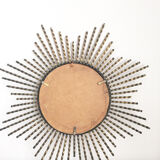 Mirror sun brass twisted, 1960 - 55x55cm
