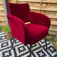 Velvet armchair
