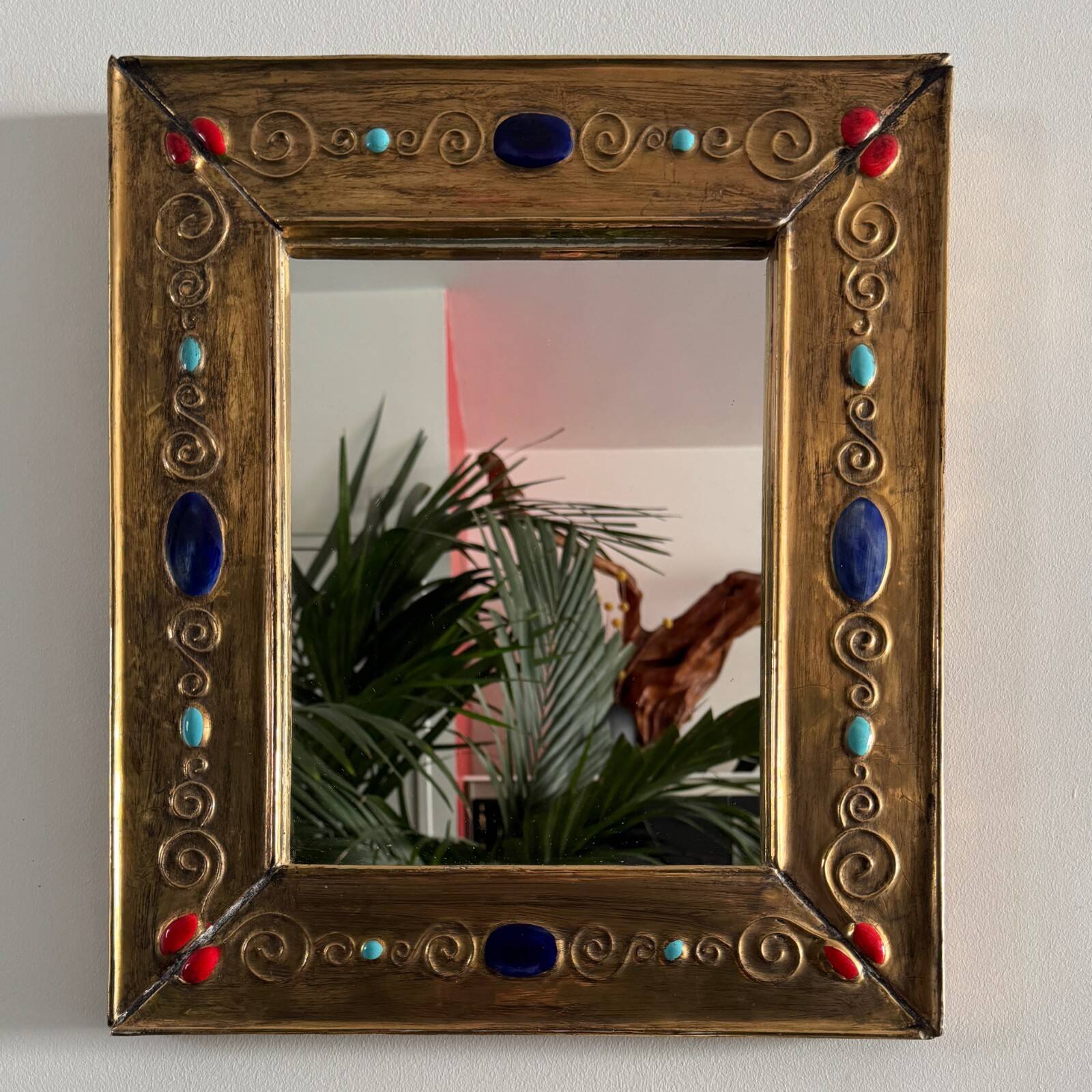 20th century ceramic mirror by François Lembo