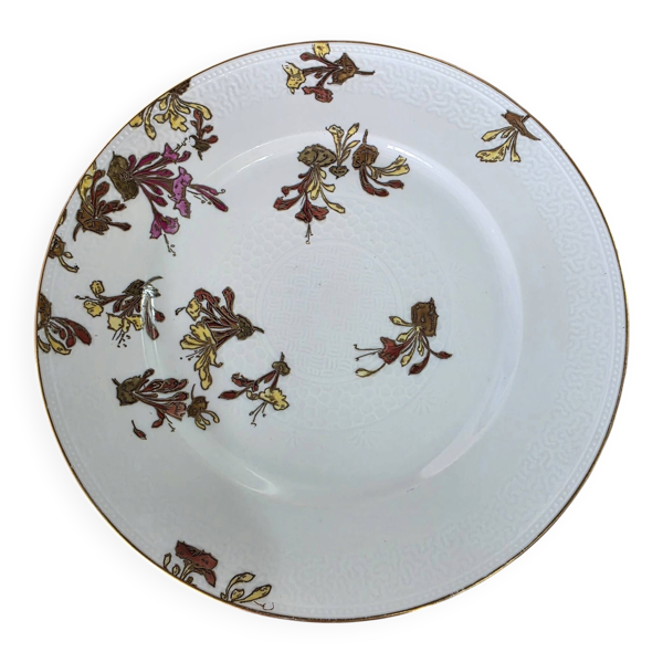 Assiette japonisante Haviland Limoges L'Escalier de Cristal Motif chèv