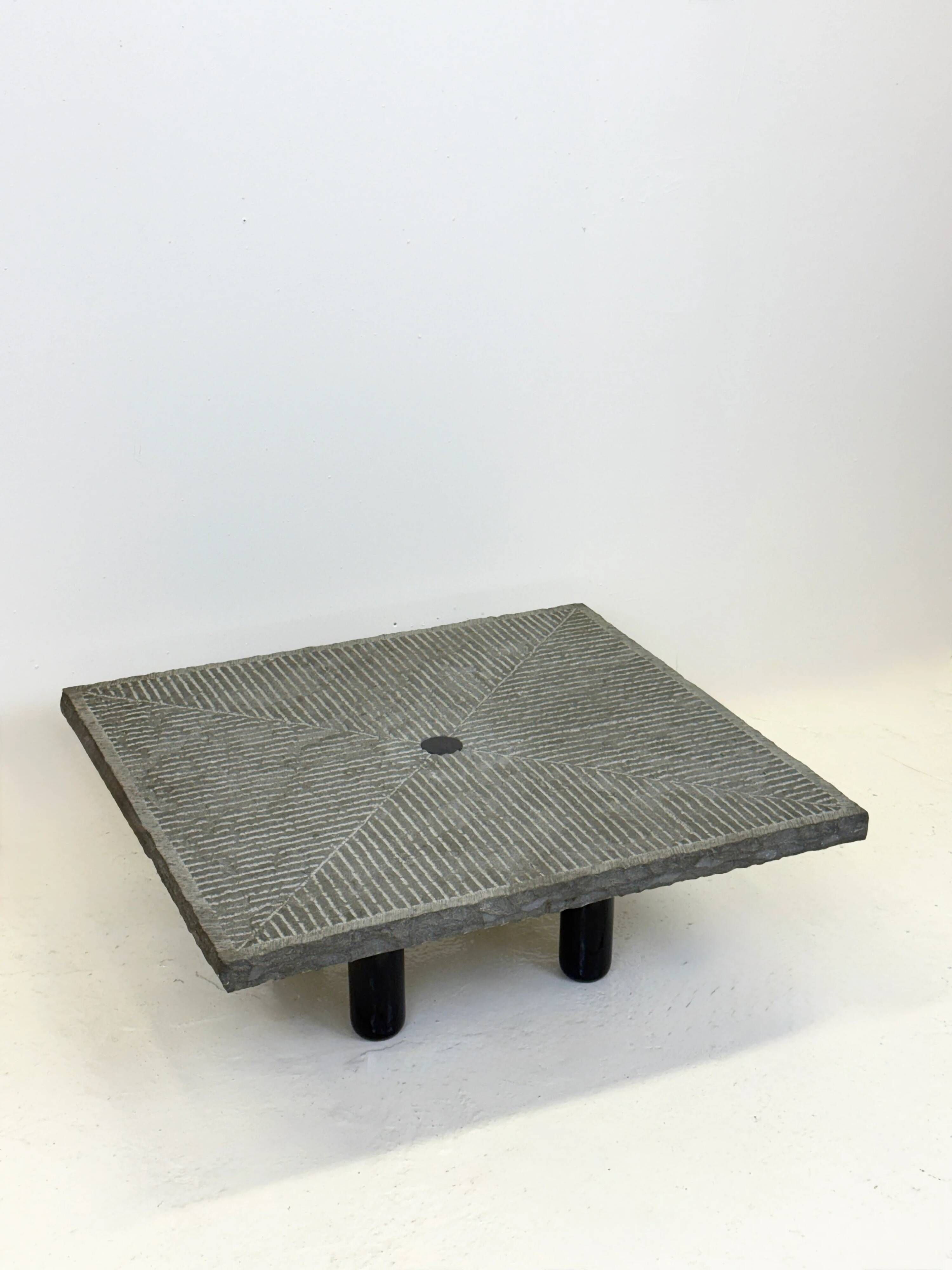 Coffee table "Granit" by Giulio Lazzotti for Mageia, Italy, 1981