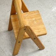 Pierre Grosjean's pine children's chair, Belgium, 1970
