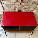 Vinyl storage furniture Manufrance from the 1960s