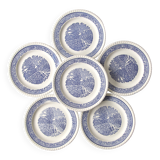 6 vintage country plates