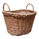 Small wicker basket with handles