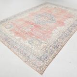 8x11 Dusty Red Vintage Persian Rug, 243x347Cm