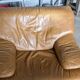 Designer leather sofa