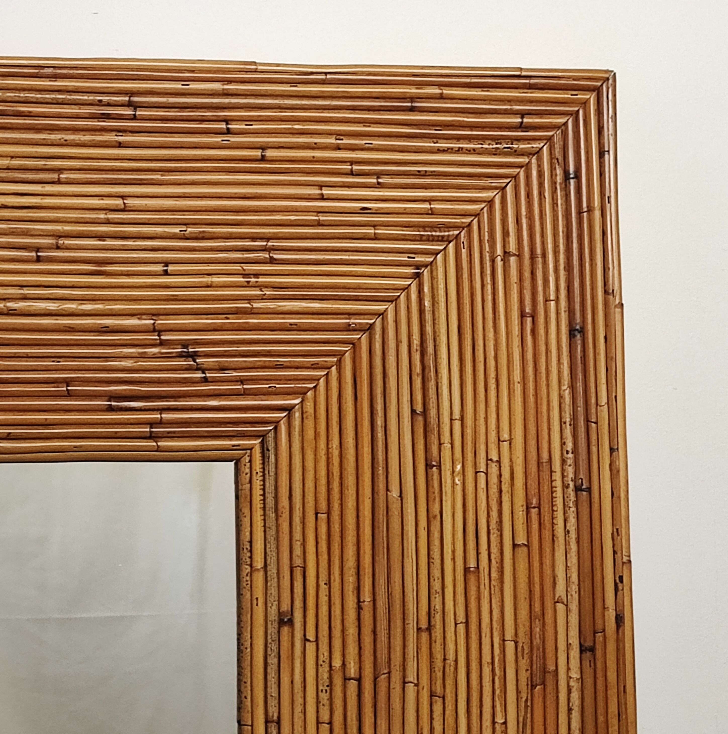 Rattan mirror XXL 120cm x 120cm