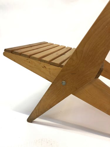 Foldable wooden garden chair from the 70s, Netherlands