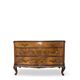 Commode en noyer burl art déco italien, années 1940/50.