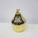 "Pear" ice bucket, gold-colored, gold-finished material, designed by H. Tur