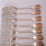 Antique forks silver metal service model to net