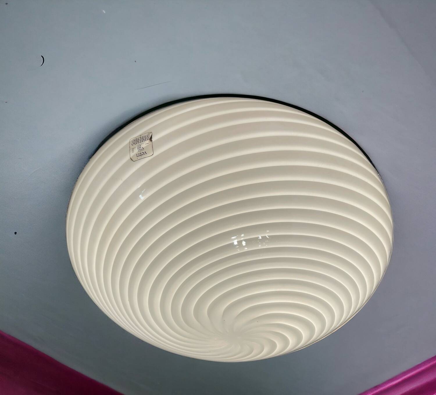 Murano Glass Flushmount Lights Set of 2