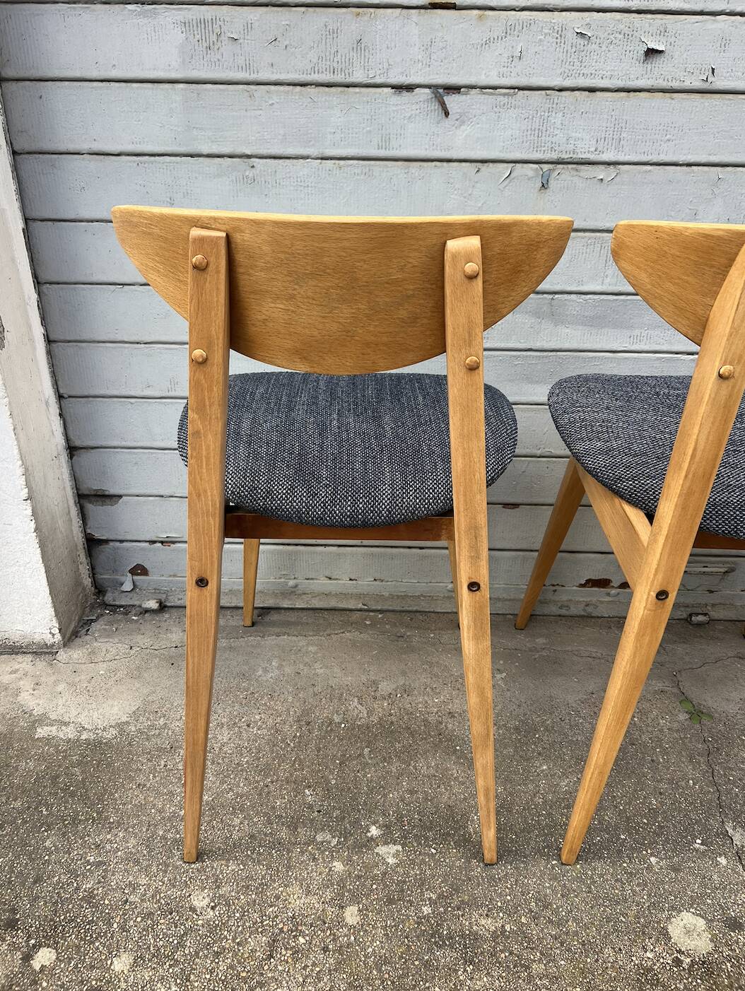 (Lot) 4 Baumann Fontania chairs 1960 (Fully restored)