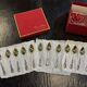 Mappin and Webb box of 12 silver-plated grapefruit spoons