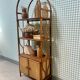 Rattan shelf on legs (refurbished)