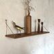 Vintage teak wall shelf