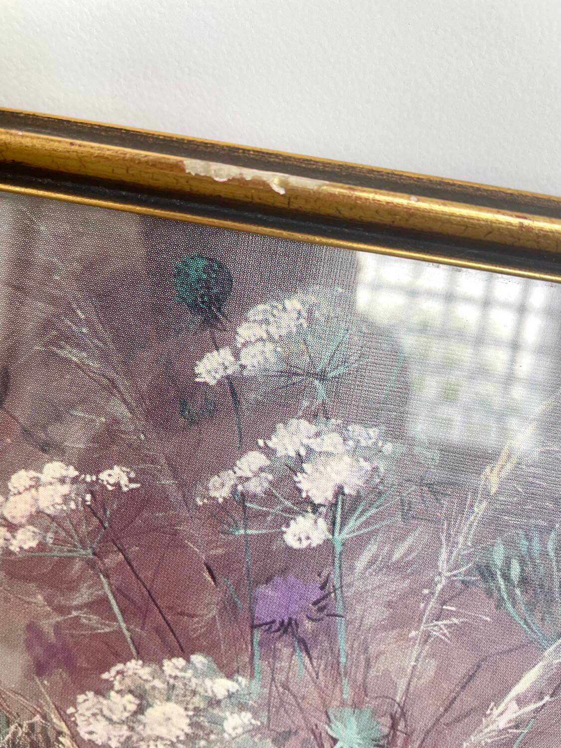 Vintage flower bouquet frame