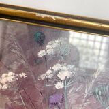 Vintage flower bouquet frame