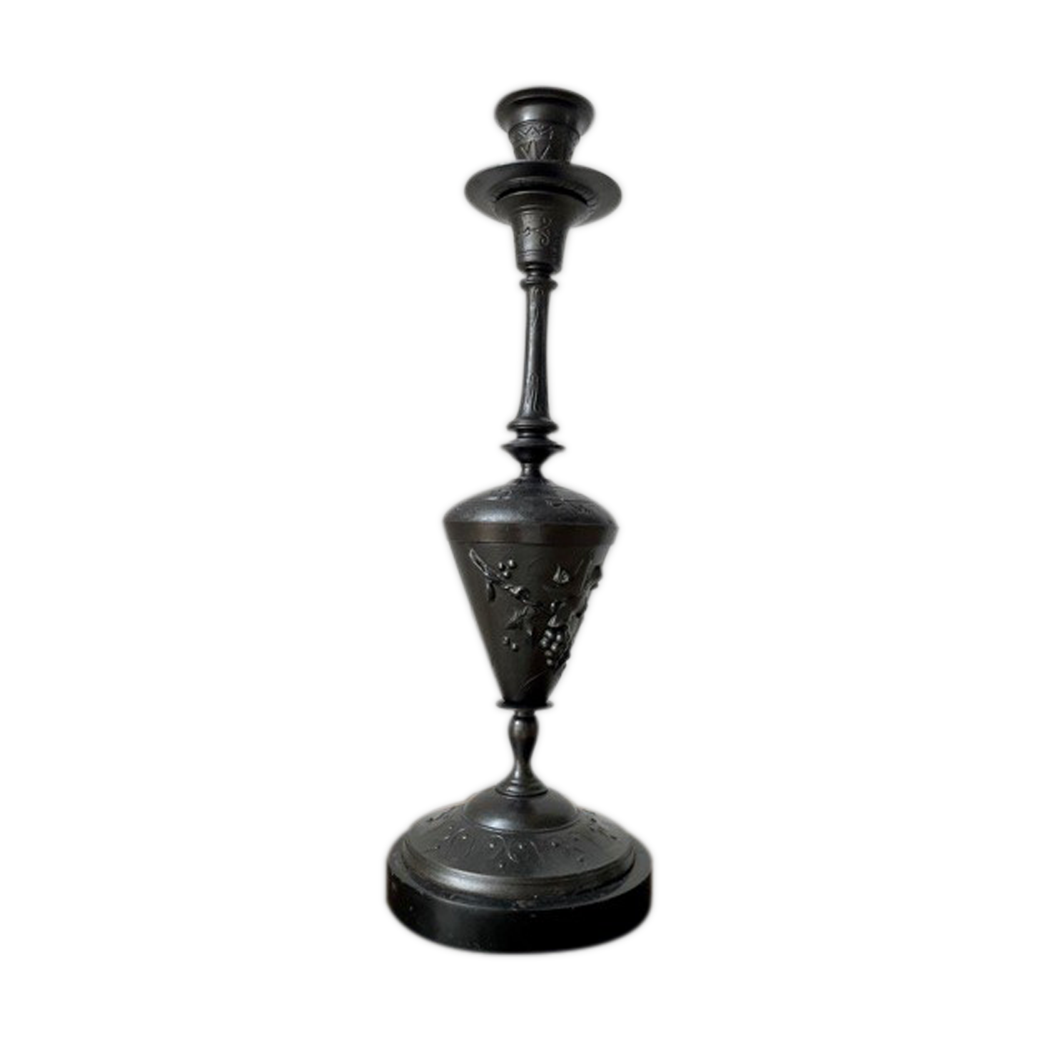Cast iron candle holder Napoleon III