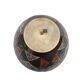 Painted Brass Vase From India, 1970s