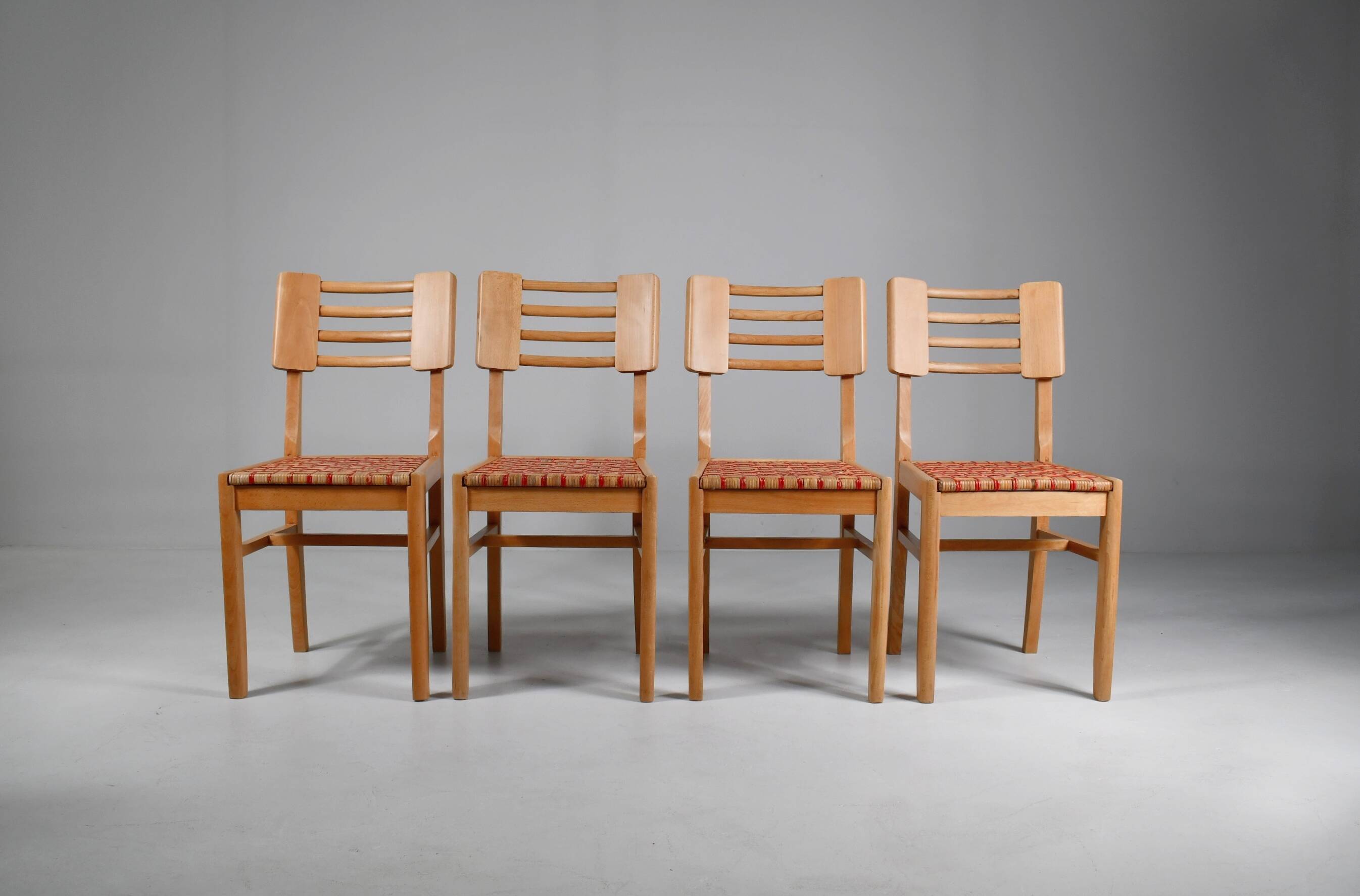 Vintage dining chairs x4 1950s by Pierre Cruège
