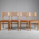 Vintage dining chairs x4 1950s by Pierre Cruège