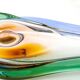 Mid-century modern vase, multicolour glass, designed by H. Mahanovska, Czechoslovakia, 1960s