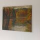 Vintage oil painting on canvas signed Cannaut Utz – autumn landscape