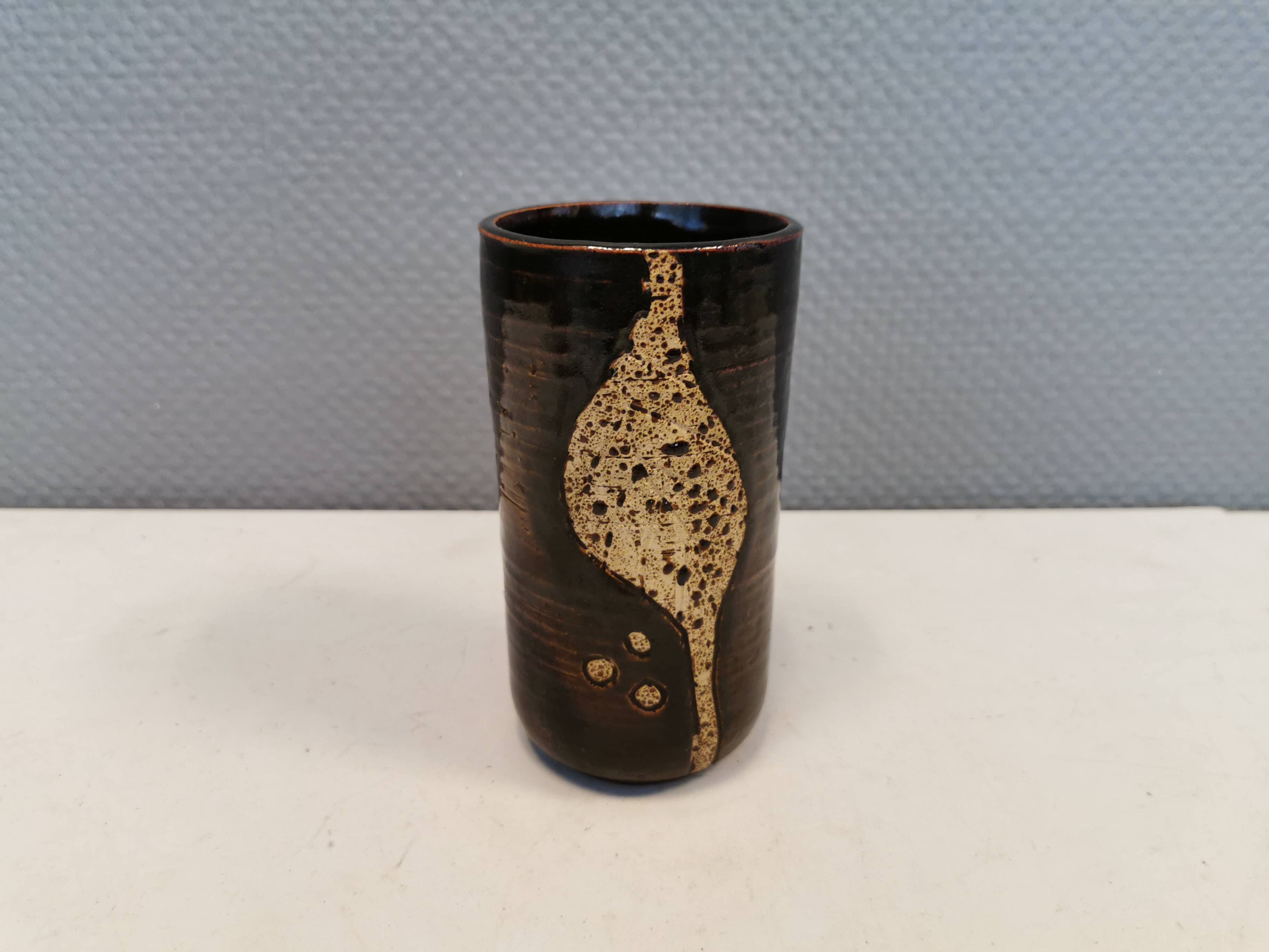Vase danois en grès, années 1970-80