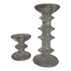 Pair of Festivo Timo Sarpaneva candlesticks 1972 for IIttala Finland