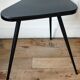 Black formica tripod side table