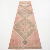 3x12 geometric neutral turkish runner rug, 379x91cm