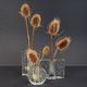 Set of 3 solifleur block vases walther glas 60s 70s op art arrangement vase
