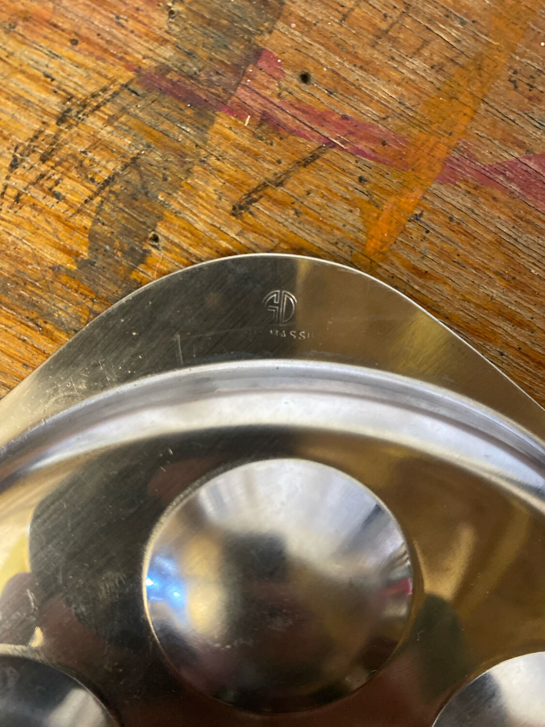 Set of 4 Snail Plates GUY DEGRENNE Stainless Steel Made in France Servic