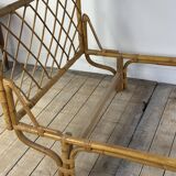 Lit en rotin et bambou, 1960