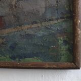 Wabi sabi landscape painting | Oil on canvas | 1920s | Belgium