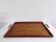 Grand plateau de service en bois massif vintage