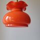 Suspension en opaline orange