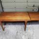 Vintage Scandinavian design table in Teak asymmetric extension by Johannes Andersen 1960
