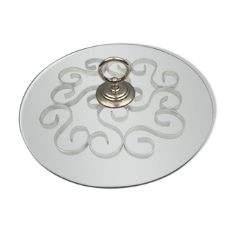 Christofle gallia arabesque - plateau a fromage metal argente silver plate tbe