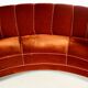 Art deco cabinetmaker banana sofa, 1940s