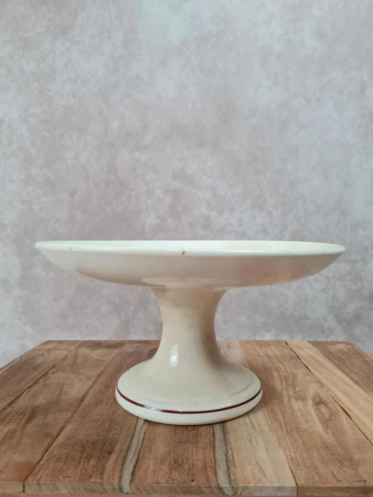 Antique compote dish from Saint-Amand, model "Thalie"