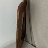 Vintage olive wood mirror in free form