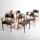 Chaises par Erik Buch, ensemble de 6