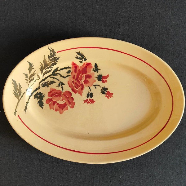 Plat ovale faïence