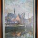 Huile sur toile, tableau Cathédrale d'Amiens