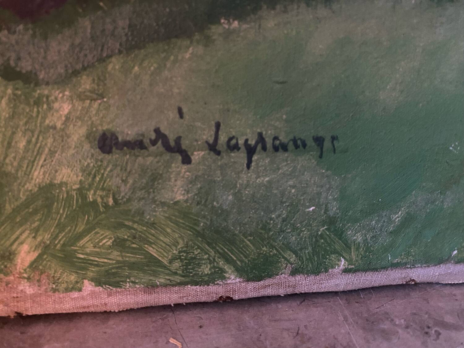 Paysage signé Lagrange