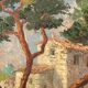 Oil on isorel, mediterranean, marine signed impressionist henri bargin