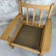 Paire de fauteuils vintage en orme massif